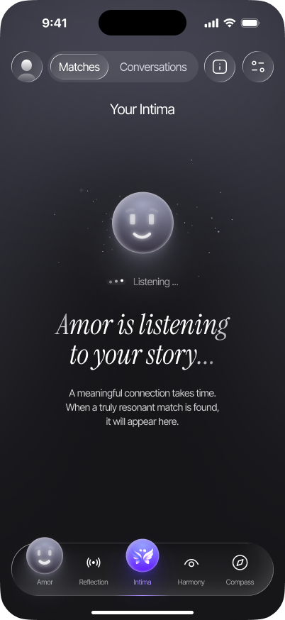 Intima Tab Matches Empty State
